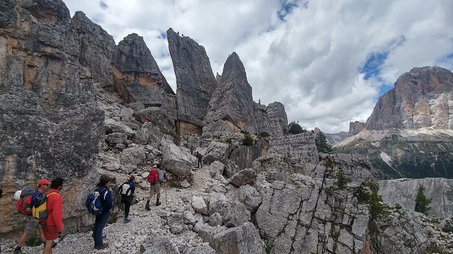 Partecipanti a un’uscita di ArciBaldo in montagna